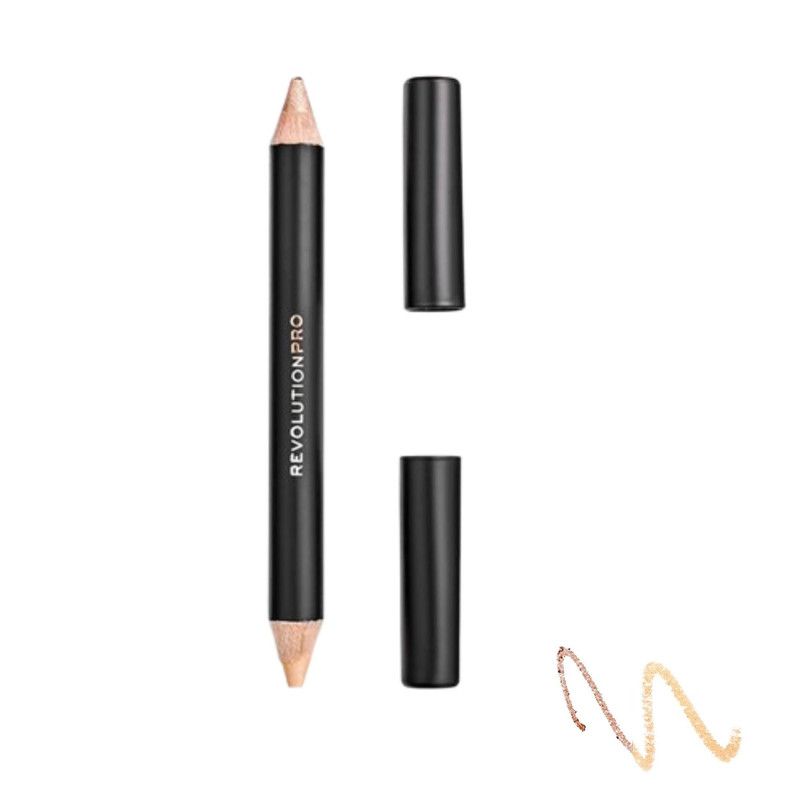 مداد چشم دوسر رولوشن مدل Wide Eye Effect رنگ بژ و شامپاینی وزن 3 گرم