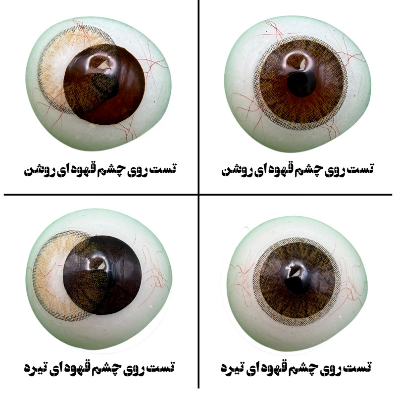 لنز چشم هرا گریس تمیم کانتکت لنز کد 15 رنگ قهوه ای طبیعی دوردار