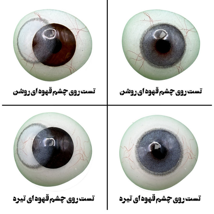لنز چشم هرا گریس تمیم کانتکت لنز مدل ROMANTIC BL کد 27 رنگ طوسی آبی دوردار