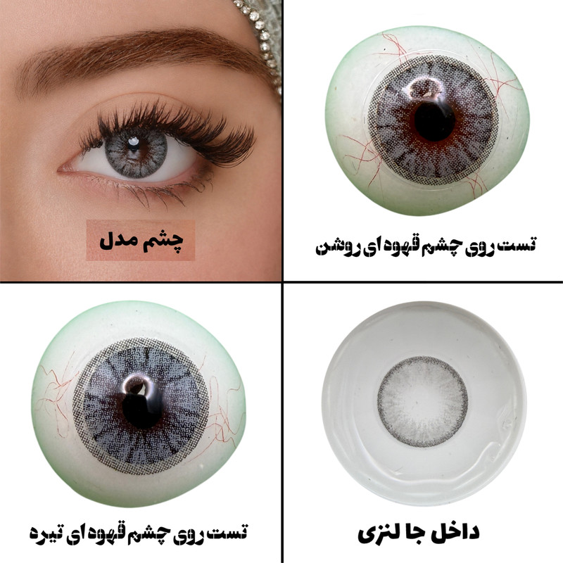 لنز چشم هرا گریس تمیم کانتکت لنز مدل DREAM کد 10 رنگ طوسی دوردار