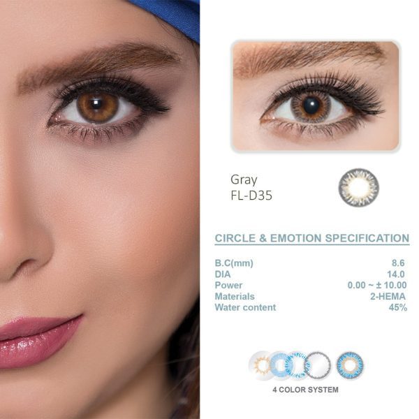 لنز چشم جئولیکا مدل FLD35 رنگ خاکستری