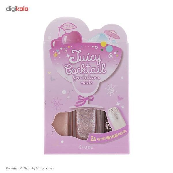 لاک ناخن اتود مدل Juicy Locktail بسته 3 عددی
