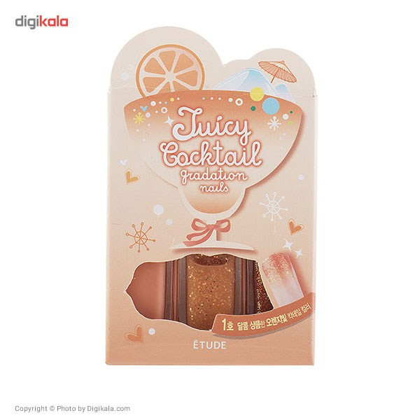 لاک ناخن اتود مدل Juicy Locktail بسته 3 عددی
